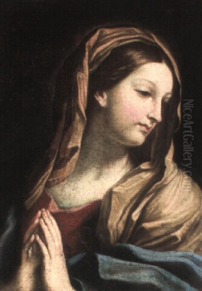 The Madonna Oil Painting by Giovanni Francesco Romanelli