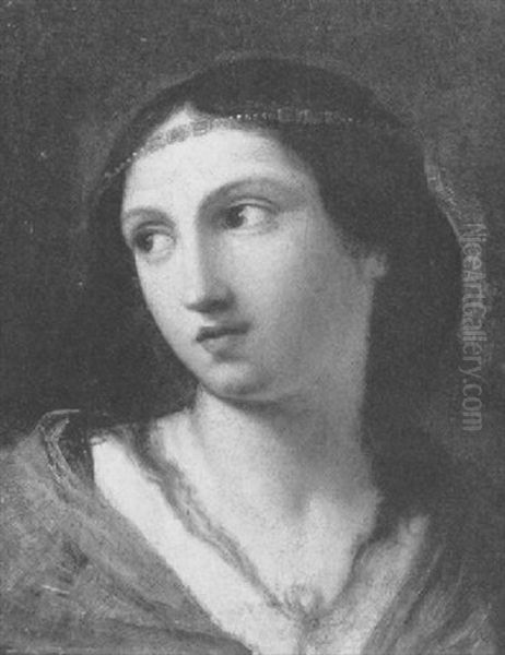 Head Of A Woman by Giovanni Francesco Romanelli