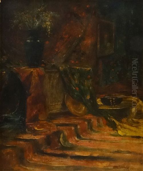 Interior Oil Painting by Alexandru Romano