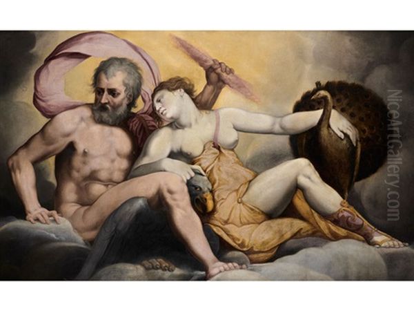 Jupiter Und Juno Oil Painting by Giulio Romano