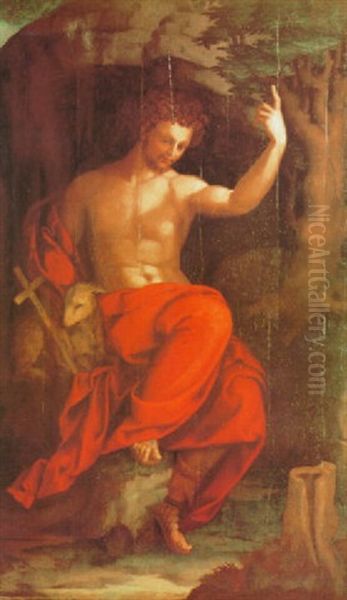 Johannes Der Taufer Oil Painting by Giulio Romano