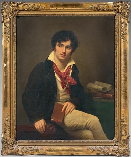 Portrait De Pierre Marie Nicolas Michelot Oil Painting by  Romany (Adele Romanee)