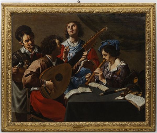 Concert Oil Painting by Theodoor Rombouts