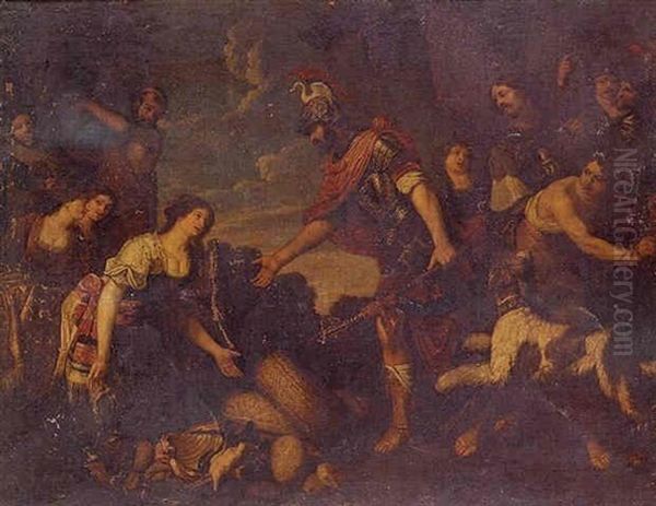 The Continence Of Scipio Oil Painting by Theodoor Rombouts