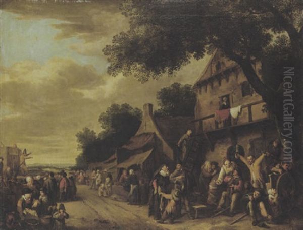 Dorfszene Oil Painting by Theodoor Rombouts