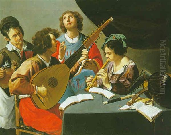 Le Concert Oil Painting by Theodoor Rombouts