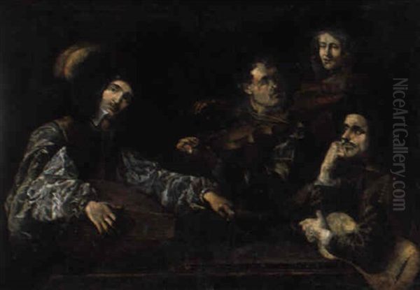 Musizierende Gesellschaft Oil Painting by Theodoor Rombouts