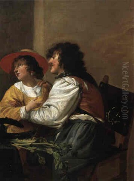 Liebespaar Oil Painting by Theodoor Rombouts