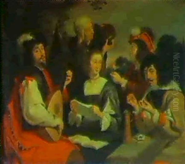 Frohliche Gesellschaft In Einem Park Oil Painting by Theodoor Rombouts