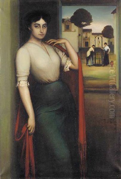 La Salud Oil Painting by Julio Romero De Torres