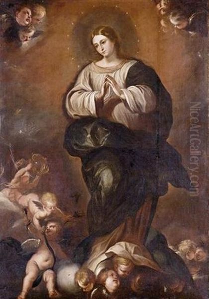 Immaculate Conception Oil Painting by Juan De Sevilla Romero Y Escalante