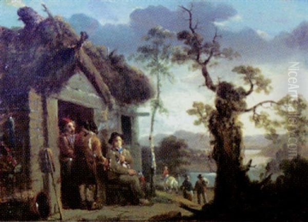 Dorfliche Genreszene Oil Painting by Willem Romeyn