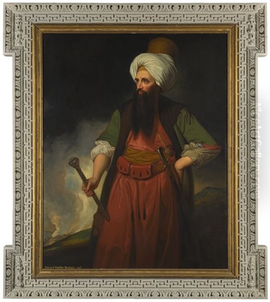 Portrait Of Edward Wortley Montagu (1713-1776) Oil Painting by George Romney