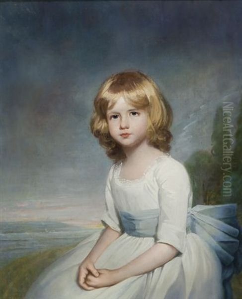 Portrait Of Margaret Holland Oil Painting by George Romney