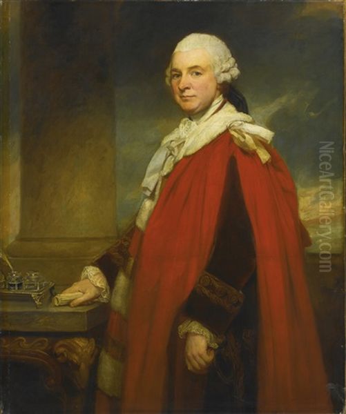 Portrait Of Philip Yorke, 2nd Earl Of Hardwicke Oil Painting by George Romney