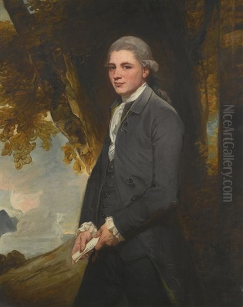 Portrait Of John Redhead (d. 1780) Oil Painting by George Romney