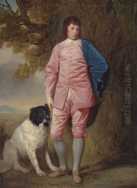 Portrait Of Richard Newman Harding (1756-1808) Oil Painting by George Romney