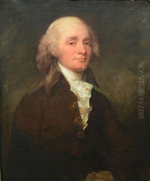 Portrait Of James Morley, East India Company Oil Painting by George Romney