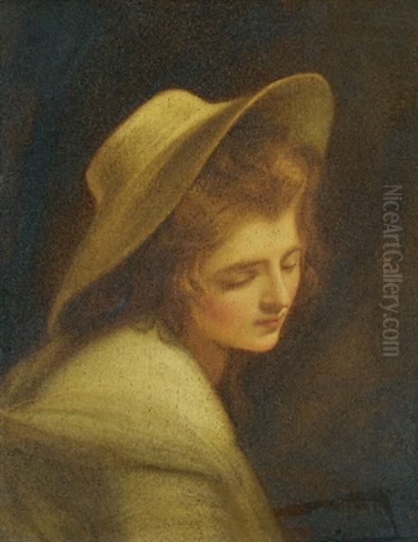 Portrait Of Emma Hamilton As Ariadne Oil Painting by George Romney