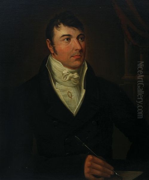 Portrait Of Askew Of Whitehaven Oil Painting by George Romney