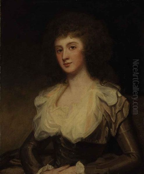 Portrait Of Mrs. Mary Pemberton Oil Painting by George Romney