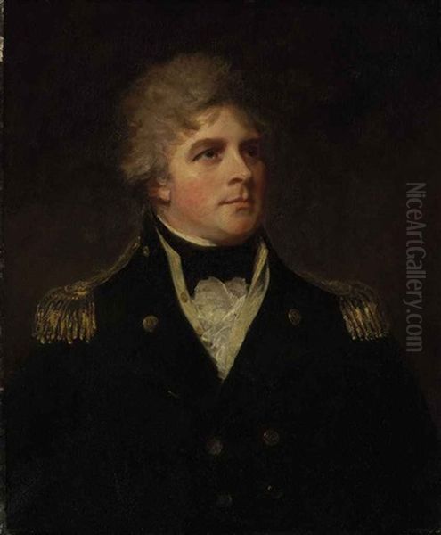 Portrait Of Admiral Sir John Orde Oil Painting by George Romney