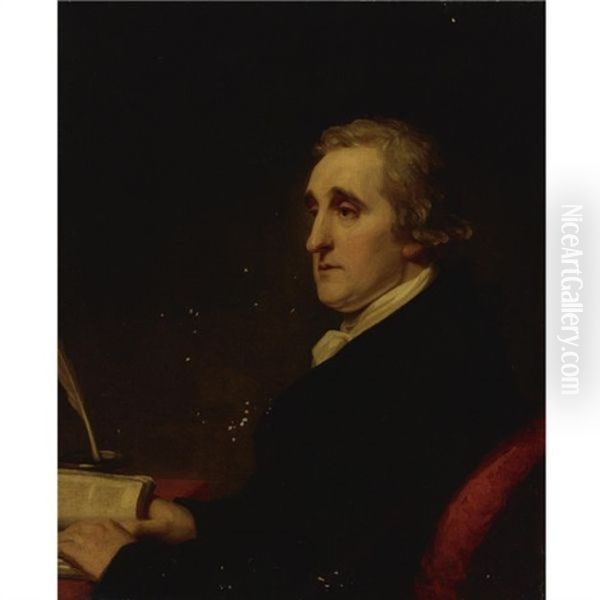 Portrait Of Sir Thomas Mansfield, Esq Oil Painting by George Romney