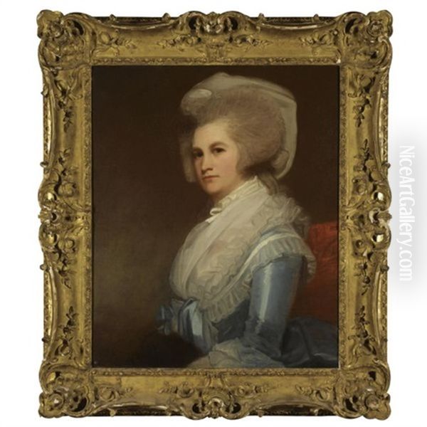 Portrait Of Dorothea, Lady Robinson Oil Painting by George Romney