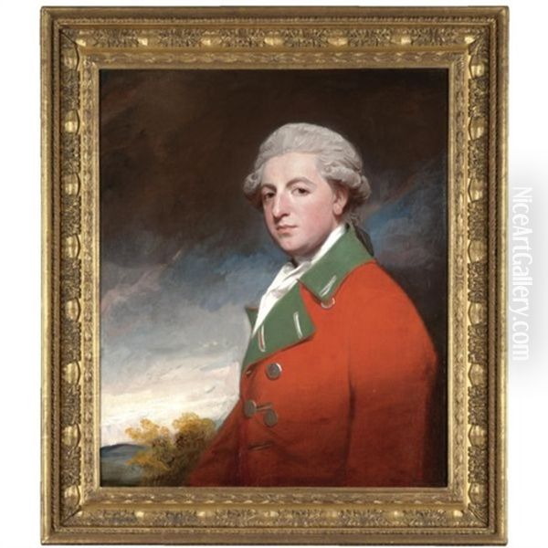 Portrait Of William Mcdowall Of St Kitts, Castle Semple, Renfrewshire And Garthland, Wigtown Oil Painting by George Romney