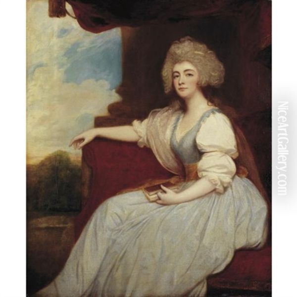 Portrait Of Anne, Duchess Of Cumberland Oil Painting by George Romney