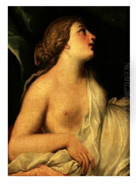 Bacchante Oil Painting by George Romney