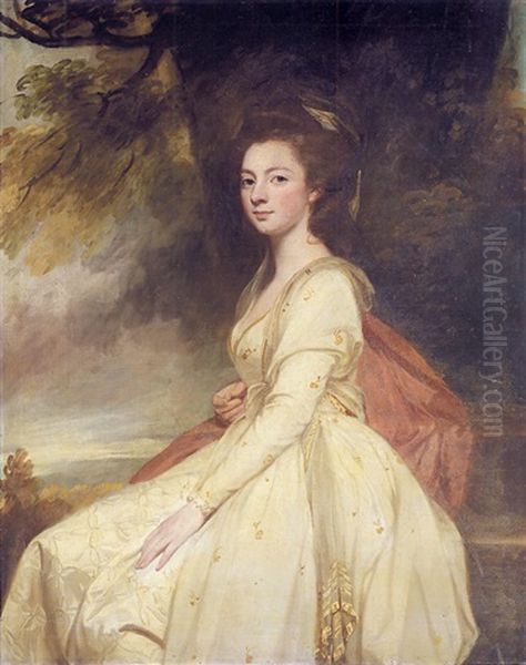 Portrait Of Elizabeth Chafyn-grove by George Romney