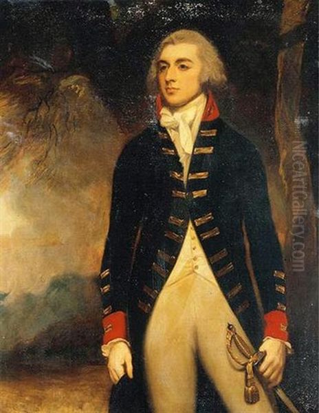 Portrait Of William Augustus, 3rd Earl Of De La Warr Oil Painting by George Romney