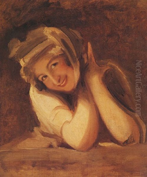 Titania Oil Painting by George Romney