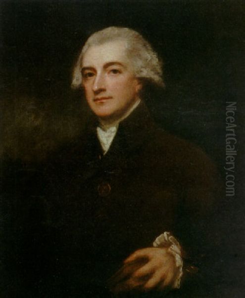 Portrait Of George Talbot Hatley Foote Oil Painting by George Romney