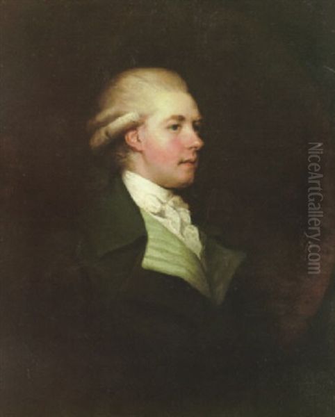 A Portrait Of A Gentleman Oil Painting by George Romney