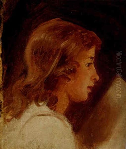 Portrait Of A Young Boy Oil Painting by George Romney