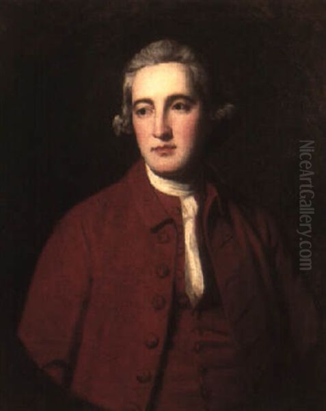 Portrait Of Samuel Fox Of Derby Oil Painting by George Romney