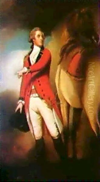 Portrait Of Colonel Jacob Camac (1745-ca. 1784) Oil Painting by George Romney