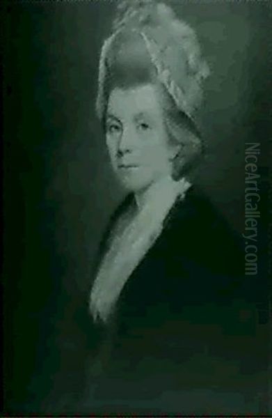 Portrait Reported To Be Of Lady                             Webster, Daughter Of Dr. Navin Dean..... Oil Painting by George Romney