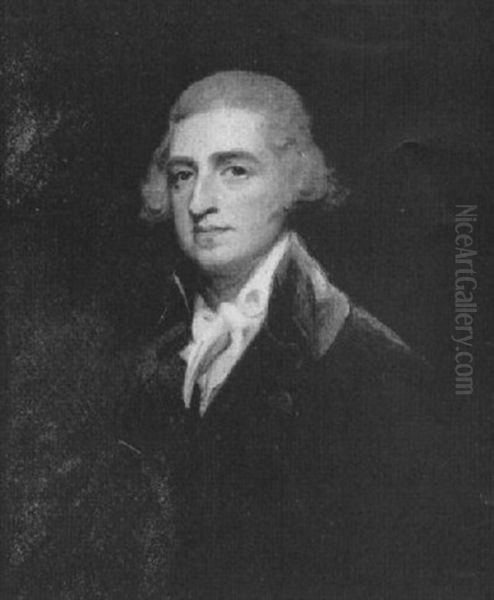 Portrait Of A Gentleman Said To Be Multon Lambarde Oil Painting by George Romney