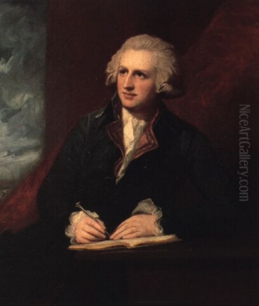 Portrait Of John Blackburne Oil Painting by George Romney