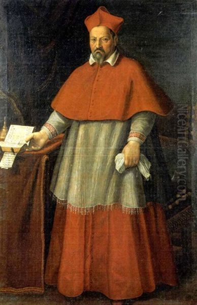 Ritratto Del Cardinal Antonio Maria Gallo Oil Painting by Cristoforo Roncalli