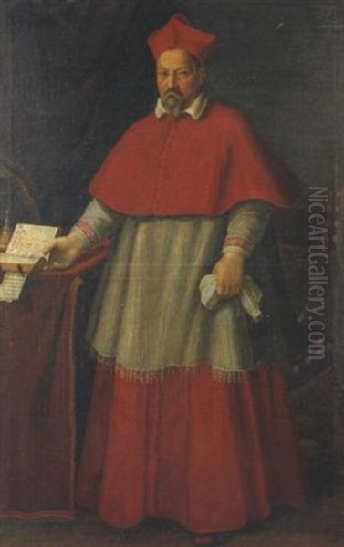 Ritratto Del Cardinal Antonio Maria Gallo Oil Painting by Cristoforo Roncalli