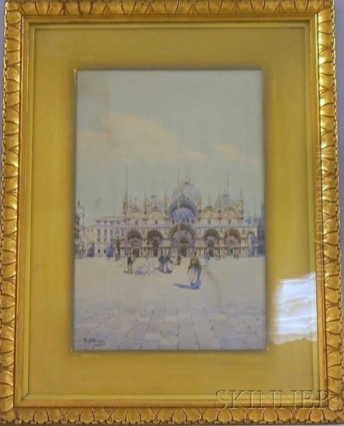 Piazza San Marco Oil Painting by Camillo, Millo Bortoluzzi