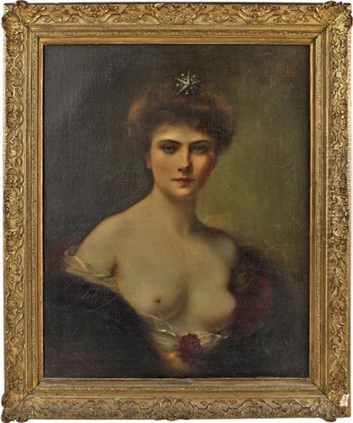 The Blonde Beauty Oil Painting by Henri Rondel