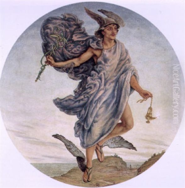 Hermes Oil Painting by Thomas Matthews Rooke