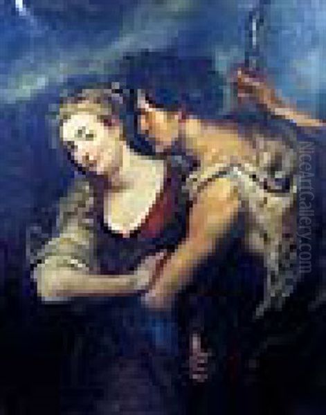 Venus Et Adonis Oil Painting by Jan Thomas I Roos