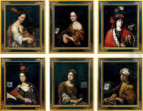 Suite De Six Portraits De Sibylles Oil Painting by Theodor Roos