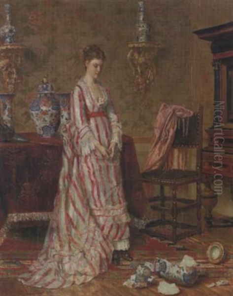 L'imari Brise Oil Painting by Albert Roosenboom